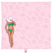 Cobertor de praia WEKAPO 274x244 cm Impermeável Rosa à Prova de Areia