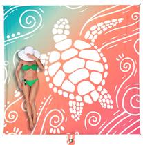 Cobertor de praia WEKAPO impermeável à prova de areia 240x210cm Sea Turtle