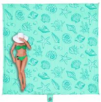 Cobertor de praia WEKAPO impermeável à prova de areia 244x213 cm
