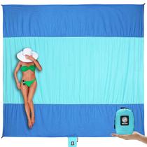 Cobertor de praia WEKAPO Sandproof extra grande 3x2,8m para 2-8 adultos
