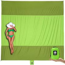 Cobertor de praia WEKAPO Sandproof Extra Grande Verde 2,8x3m