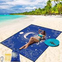 Cobertor de praia WIWIGO impermeável à prova de areia 200x211 cm