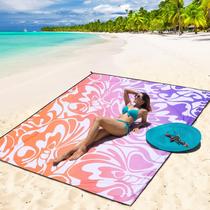 Cobertor de praia WIWIGO impermeável à prova de areia 200x211 cm Cobertor de praia WIWIGO impermeável à prova de areia 200x211 cm