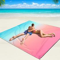 Cobertor de praia WIWIGO impermeável à prova de areia 200x240cm para 2-8 Cobertor de praia WIWIGO impermeável à prova de areia 200x240cm para 2-8