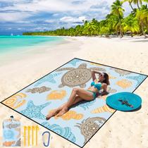 Cobertor de praia WIWIGO impermeável à prova de areia 200x240cm para 2-8