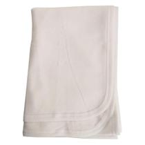 Cobertor de recebimento Bambini Algodão Branco 100% Flanela 30x40cm