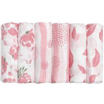 Cobertor de recepção GLLQUEN BABY Muslin Cotton, pacote com 6 Cobertor de recepção GLLQUEN BABY Muslin Cotton, pacote com 6