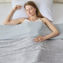 Cobertor de resfriamento almofadado de tamanho duplo 150x200cm para quem dorme quente