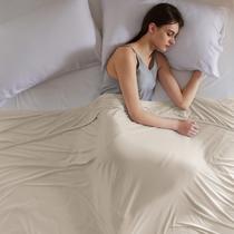 Cobertor de resfriamento Bedsure Beige Queen Size para quem dorme bem