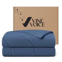 Cobertor de resfriamento Vine Voice Edredom Twin/Twin XL azul Cobertor de resfriamento Vine Voice Edredom Twin/Twin XL azul