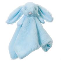 Cobertor de segurança Apricot Lamb Bunny de pelúcia 33 cm azul claro
