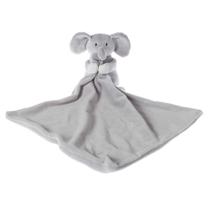 Cobertor de segurança Apricot Lamb Grey Elephant 33cm com bicho de pelúcia