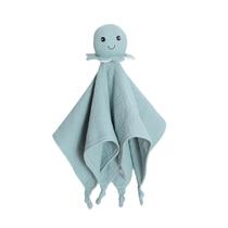 Cobertor de segurança de musselina de algodão orgânico Baby Lovey okdiy 40x40 cm