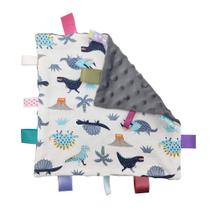 Cobertor de segurança Inchant Baby Boy Grey com etiquetas coloridas Cobertor de segurança Inchant Baby Boy Grey com etiquetas coloridas