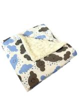 Cobertor de Sherpa Estampado G - Nuvem Azul