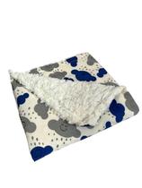 Cobertor de Sherpa Estampado M - Nuvem Marinho