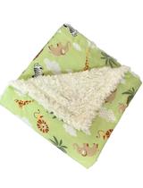 Cobertor de Sherpa Estampado M - Safari Verde