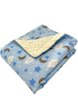 Cobertor de Sherpa Estampado M - Soninho Azul