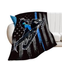 Cobertor de snowmobile Golakra American Flag Flannel Fleece 50x40