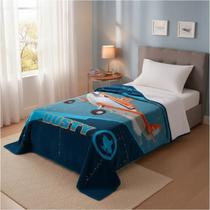 Cobertor de Solteiro Raschel Plus Disney Planes 150x200cm