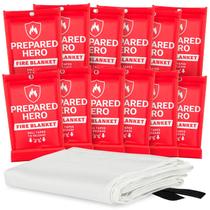 Cobertor de supressão de incêndio preparado para Hero Emergency 40x40cm, pacote com 12 Cobertor de supressão de incêndio preparado para Hero Emergency 40x40cm, pacote com 12