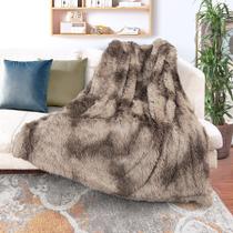 Cobertor Decorativo Tuddrom Faux Fur Queen Size 200x230cm