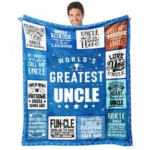 Cobertor DecorSixt World's Greatest Uncle 152x203 cm