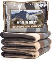 Cobertor Desert Breeze distribuindo lã natural de alpaca e ovelha