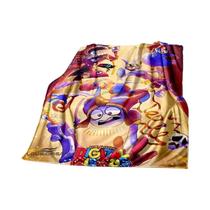 Cobertor Digital Circus Cartoon De Flanela Quente E Confortável Para Sofá, Viagem E Cama, Presente