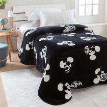 Cobertor Disney Raschel Plus Mickey e Minnie Solteiro 1,50 x 2,00 - Jolitex