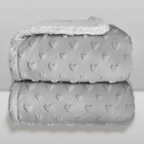 Cobertor Donna Laço Bebê Plush com Sherpa Hearts Cobertor Donna Laço Bebê Plush com Sherpa Hearts