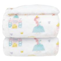 Cobertor Donna Laço Bebê Plush Print Com Sherpam