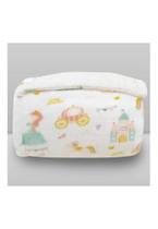 Cobertor Donna Laço Kids Plush Print com Sherpa Princess
