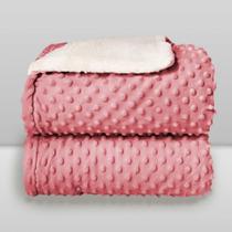 Cobertor Dots Sherpa Rosa Cobertor Dots Sherpa Rosa