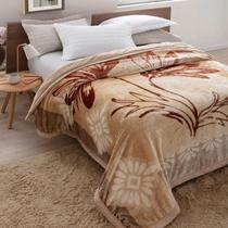 Cobertor Double Action Segóvia 2,20x2,40m Castanho Jolitex