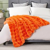 Cobertor DREAMNINE Faux Fur Twin 152x178 cm Laranja Abóbora Cobertor DREAMNINE Faux Fur Twin 152x178 cm Laranja Abóbora