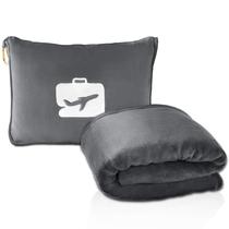 Cobertor e travesseiro de viagem EverSnug Premium Soft Grey Cobertor e travesseiro de viagem EverSnug Premium Soft Grey