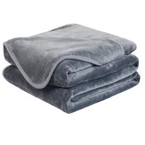 Cobertor Easeland Warm Fuzzy Microplush, cinza leve