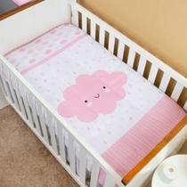 Cobertor Edredom Bebê Menina Chuvinha de Amor para Berço Padrão Infantil 1,45m Cobertor Edredom Bebê Menina Chuvinha de Amor para Berço Padrão Infantil 1,45m