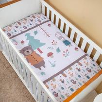 Cobertor Edredom Bebê Menino Bosque para Berço Padrão Infantil 1,45M Cobertor Edredom Bebê Menino Bosque para Berço Padrão Infantil 1,45M