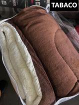 Cobertor Edredom Coberdrom Alaska Casal Queen Original Manta 150 Sherpa Pele de Carneiro barato