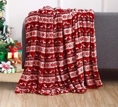 Cobertor Elegant Comfort 127x152 cm, veludo, estampa de Natal