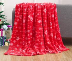 Cobertor Elegant Comfort Velvet Soft Christmas Throw 127x152cm
