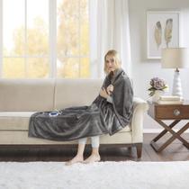Cobertor elétrico aquecido Beautyrest para climas frios, cinza Cobertor elétrico aquecido Beautyrest para climas frios, cinza