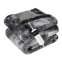 Cobertor elétrico aquecido Throw Cushious Faux Fur 130x150cm