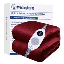 Cobertor elétrico aquecido Throw Westinghouse Super Cozy Red