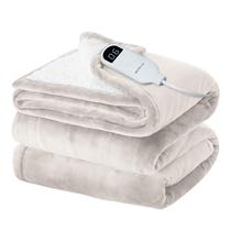 Cobertor Elétrico Bedsure Creme - Aquecido, Flanela, Tamanho Queen