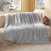 Cobertor Elétrico Bedsure Twin - Flanela Macia Cinza Cobertor Elétrico Bedsure Twin - Flanela Macia Cinza