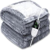 Cobertor Elétrico De Flanela Listrado Grande 130x150cm Com 6 Níveis De Aquecimento E 5 Níveis De Cobertor Elétrico De Flanela Listrado Grande 130x150cm Com 6 Níveis De Aquecimento E 5 Níveis De