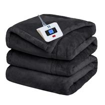 Cobertor elétrico SEALY Heated Twin Size Flannel Grey